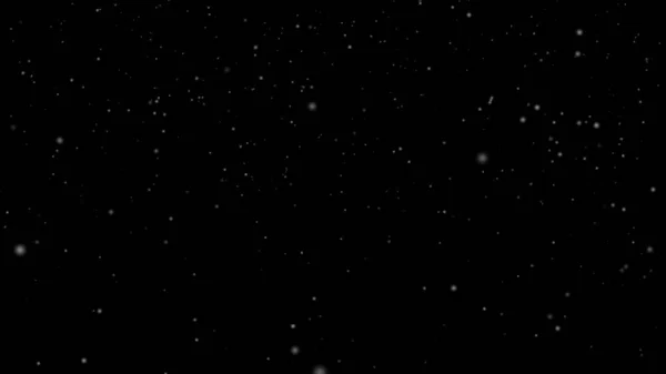 White snow overlay layer on black background, snowflakes bokeh and snowfall for Christmas and holiday design