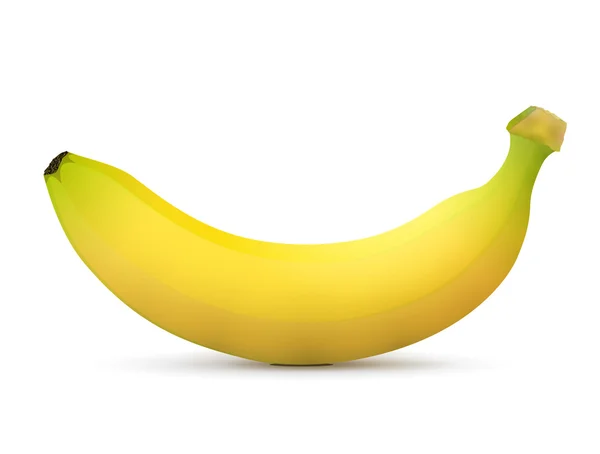 Fruta de banana simples close-up — Vetor de Stock