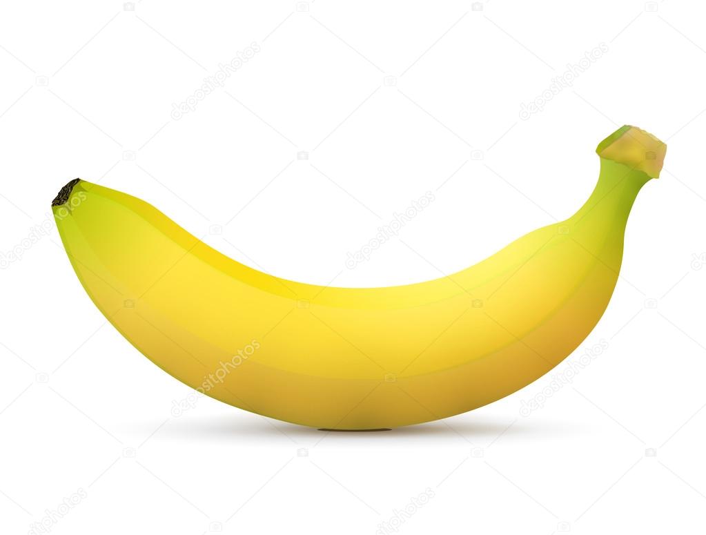 Single banana fruit close up Stock Vector Image by ©kulyk #116702810
