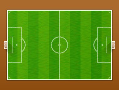 Futbol sahası Üstten Görünüm