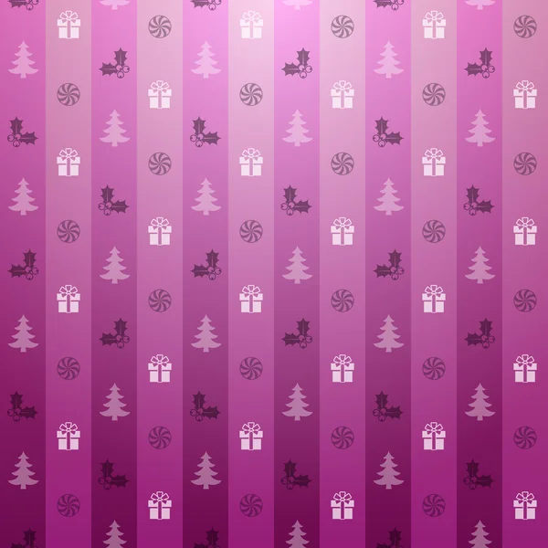 圣诞粉红背景 — 图库矢量图片