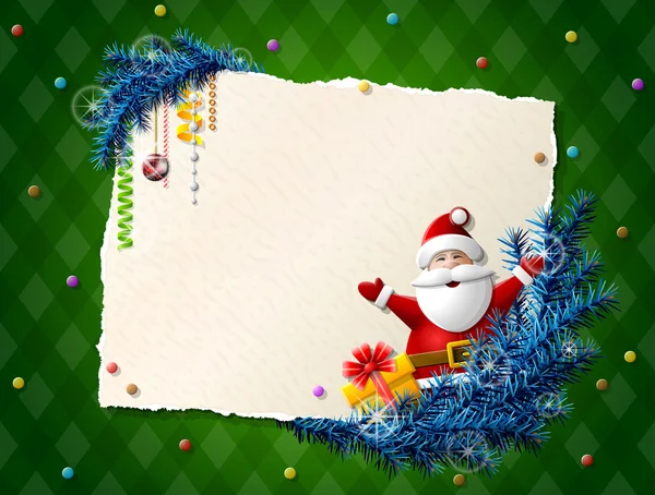 Noel Baba ve Hediyelik Noel listesi için kağıt