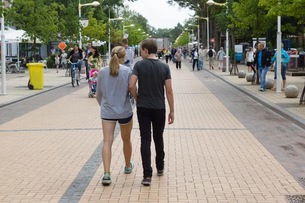 Les rues de la ville de Palanga en Lituanie — Photo