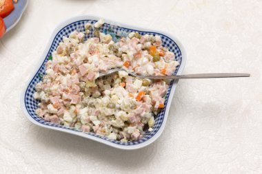 Festival gıdalar çeşitli ile plakalar