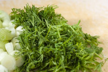 Taze soğan ve maydanoz