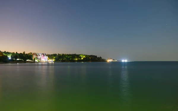 Cidade mar noite — Fotografia de Stock