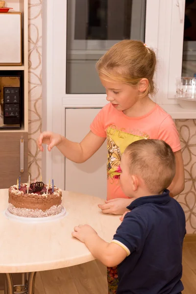 Sister and brother — Stock Photo, Image