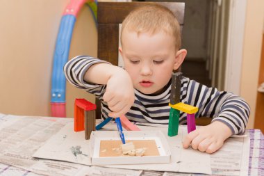 Çocuk kalıpları hamuru