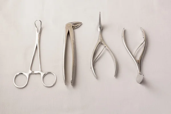 Medical instruments isolated on a white background — Stock Photo, Image