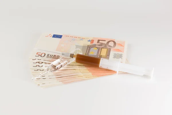 Money and medicines — Stock Photo, Image