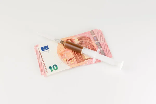 Money and medicines — Stock Photo, Image
