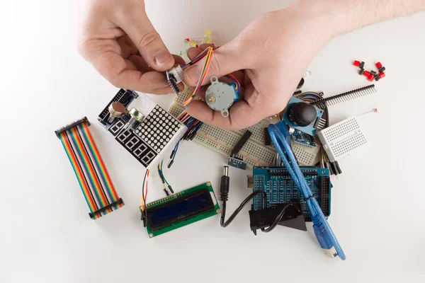 Conjunto de detalhes eletrônicos — Fotografia de Stock