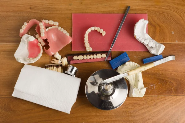 Place of work of the dental technician — Stock Photo, Image