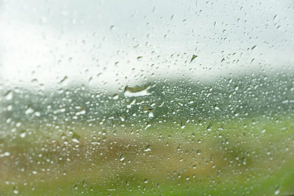 Rain drops on glass — Stock Photo, Image