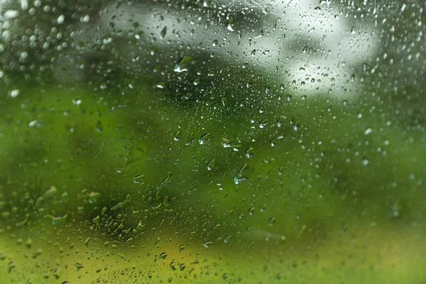 Rain drops on glass — Stock Photo, Image