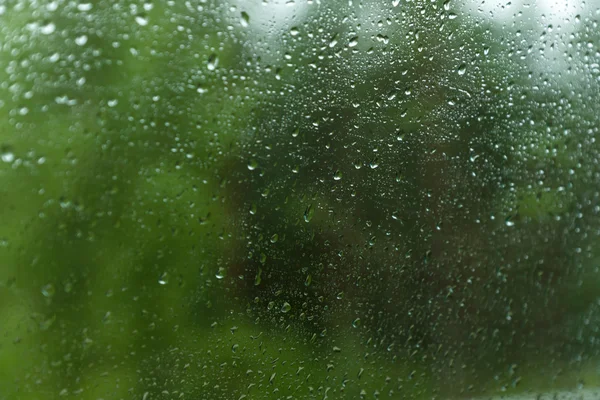 Rain drops on glass — Stock Photo, Image