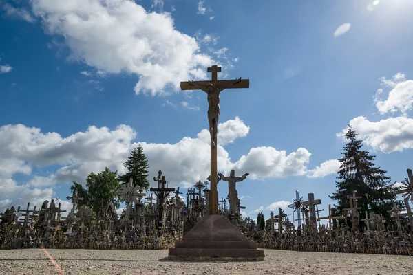 La montaña de cruces — Foto de Stock