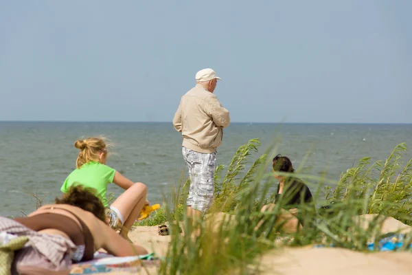 Summer on a beach in a Palanga — Stock Photo, Image