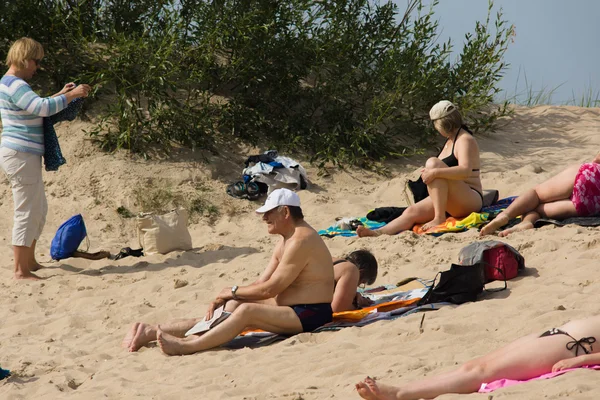 Summer on a beach in a Palanga — Stock Photo, Image