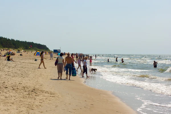Summer on a beach in a Palanga — Stock Photo, Image