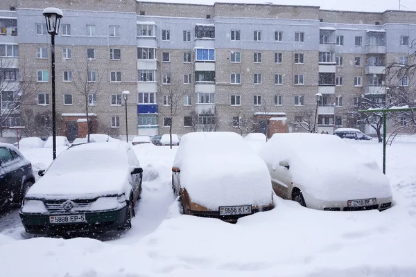 Циклон Даніелла в місті Борисов — стокове фото