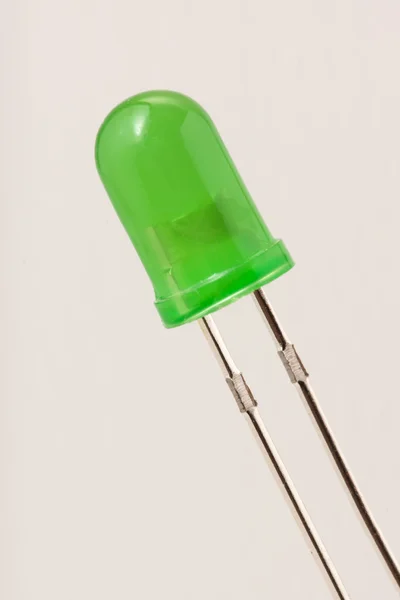 Den gröna lysdioden — Stockfoto