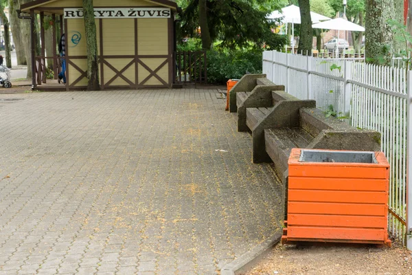 Las calles de la ciudad de Palanga en Lituania —  Fotos de Stock