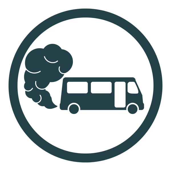 Απαγορεύονται Επικίνδυνα Καυσαέρια Εικόνα Λεωφορείου Καυσαέρια Καυσαέρια Περιβαλλοντική Ρύπανση Καπνός — Διανυσματικό Αρχείο