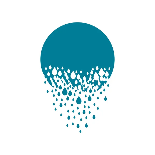 Çember ya da topun şekli damlacıklara dönüşür. Sıvı damlaları yağış olarak düşer. Yıkım etkisi. Dağılım.