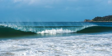 Byron beach waves clipart