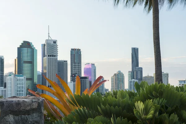 Brisbane, Australia - 23 kwietnia, 2016: widok z Brisbane City z Kangaroo Point w ciągu dnia na 23 kwietnia 2016. — Zdjęcie stockowe