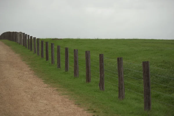 Zaun auf der Koppel — Stockfoto