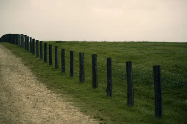 Zaun auf der Koppel — Stockfoto