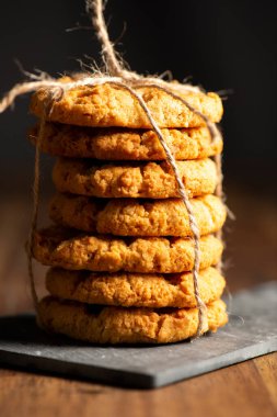 Lezzetli geleneksel Avustralya Anzak Bisküvileri, yemek geçmişi.