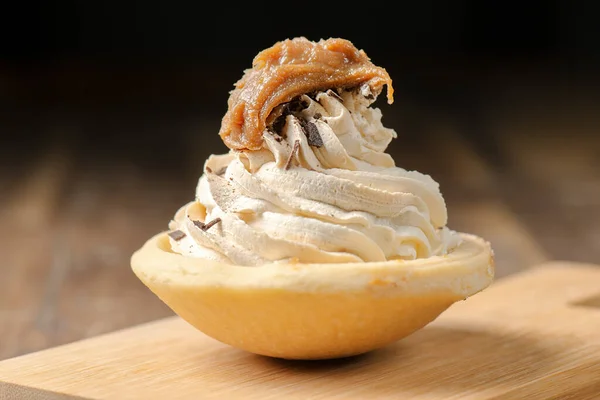 Delicious Mini Banoffee Pie Food Background — Stock Photo, Image