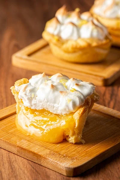 Mouth Watering Fresh Baked Lemon Meringue Tart Stock Picture