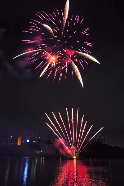 Fogos de artifício em Brisbane - 2014 — Fotografia de Stock
