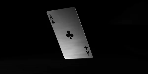 Černobílé hrací karty. — Stock fotografie