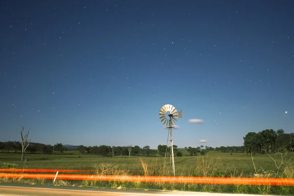 Windmill with stars — Stock Photo, Image