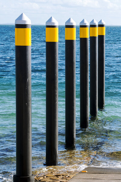 Boat ramp during the day at North Stradbroke Island.