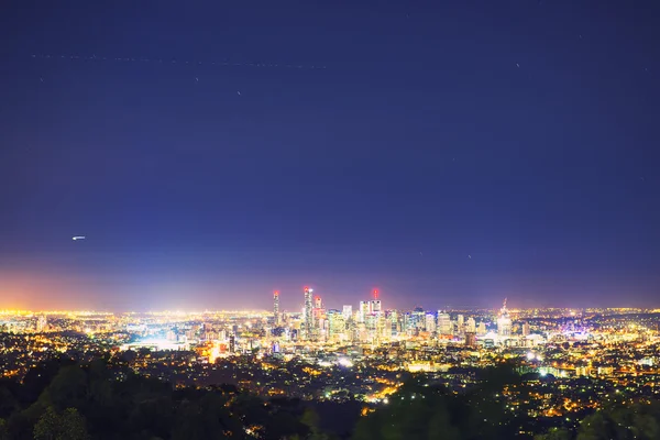 Vista da cidade de Brisbane do Monte Coot-tha — Fotografia de Stock