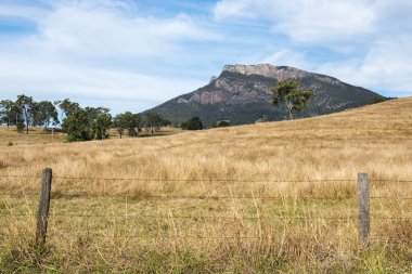 Taşra dağ ve doğal manzaralı kenar, Queensland alanında.