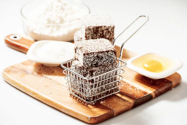 Grupo de Lamingtons — Fotografia de Stock