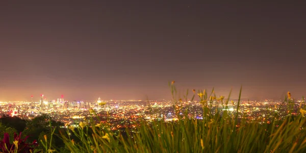 Vista de la ciudad de Brisbane desde Mount Coot-tha — Foto de Stock