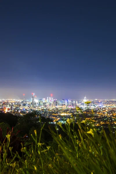 Weergave van Brisbane City vanaf Berg Coot-tha — Stockfoto