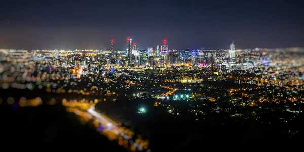 Widok miasta Brisbane z góra Łyska tha — Zdjęcie stockowe