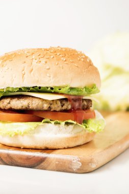 Klasik Hamburger peyniri ile