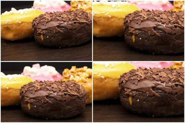 Frisch gebackene Donuts — Stockfoto