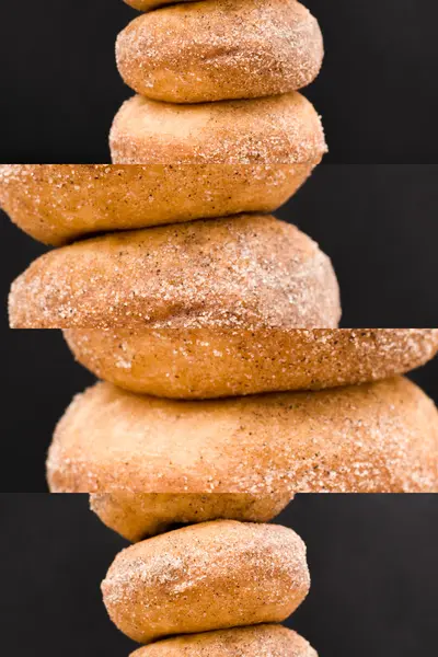 Groupe de beignets à la cannelle — Photo