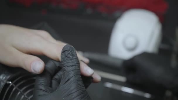 손가락에 막대를 사용하여 의료용 마스크 조류학 — 비디오